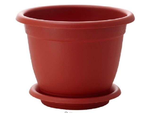 Горшок для цветов Борнео д 190 мм с подставкой №3 терракотовый 42019/40